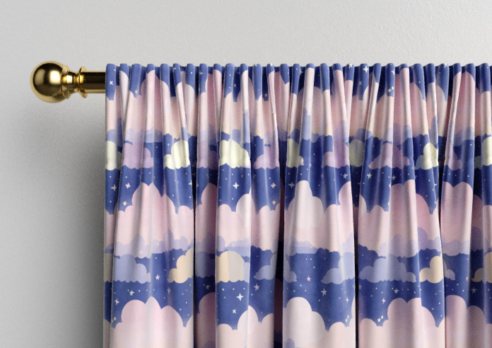 Cloudy Cosmos, Purple Twilight - Made to Measure Curtains - Image 9